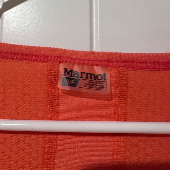 Marmot Women’s Orange Long Sleeve Top Small - Picture 3 of 3